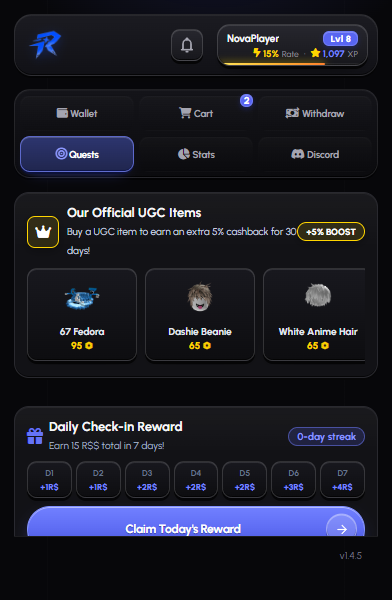 Daily Quests Rewards