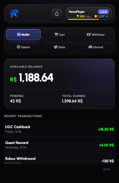 RoPay Wallet Interface