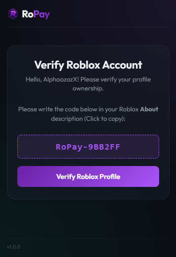 OTP Profile Verification